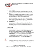 Preview for 2 page of GP:50 216/316 Installation Manual