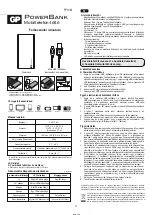 Предварительный просмотр 4 страницы GP PowerBank FP10M Instruction Manual