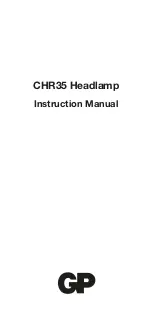 GP CHR35 Instruction Manual preview