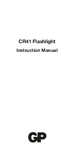 Preview for 1 page of GP CR41 Instruction Manual