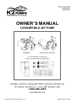 Предварительный просмотр 1 страницы GP K2 Pumps WPD07501K Owner'S Manual