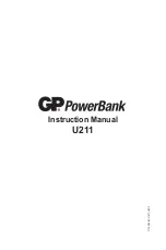 Предварительный просмотр 1 страницы GP PowerBank U211 Instruction Manual