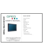 GPEG AOD260 User Manual предпросмотр