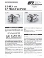 Preview for 1 page of GPI EZ-8RV Owner'S Manual