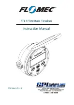 GPI Flomec RT14 Instruction Manual preview