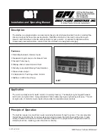 GPI GBT 110 Installation And Operating Manual preview