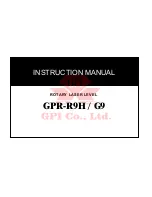 GPI GPR-G9 Instruction Manual preview