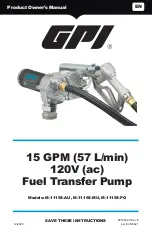 GPI M-1115S-AU Product Owners Manual preview