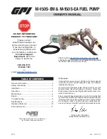 Preview for 1 page of GPI M-150S-EM Owner'S Manual