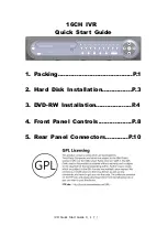 Предварительный просмотр 1 страницы GPL 16CH IVR Quick Start Manual