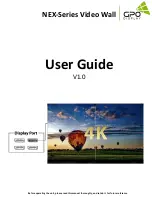 Предварительный просмотр 1 страницы GPO Display NEX Series User Manual