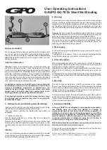 GPO GASPO GC-701S User Operating Instructions предпросмотр