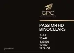 GPO PASSION HD 10x42 Instructions For Use Manual preview