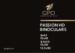 Preview for 1 page of GPO PASSION HD 10x42 Instructions For Use Manual