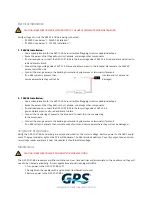 Предварительный просмотр 3 страницы GPS GPS-FC-3T-BAS Installation, Operation & Maintenance Manual