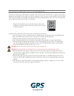 Предварительный просмотр 2 страницы GPS GPS-iRIB-18 Installation, Operation & Maintenance Manual