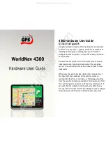 GPS WorldNav 4300 Hardware User'S Manual preview