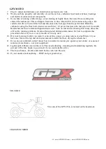 Предварительный просмотр 8 страницы GPX MOTO 250e Owner'S Handbook Manual