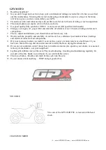 Preview for 5 page of GPX MOTO GPX 450R FSE Owner'S Handbook Manual