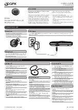 Предварительный просмотр 2 страницы GPX 1400-0529-09 User Manual