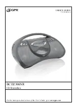 Preview for 1 page of GPX BCD2306NR User Manual