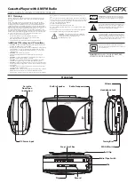 GPX CAS337B User Manual preview