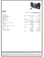 Предварительный просмотр 2 страницы GPX HC208B Specifications