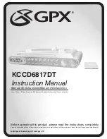 Preview for 1 page of GPX KCCD6817DT Instruction Manual