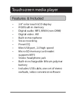 Preview for 2 page of GPX MT851B User Manual