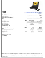 Предварительный просмотр 2 страницы GPX PD708B Specifications