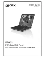 GPX PD932 User Manual предпросмотр