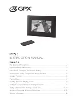 GPX PF728 Instruction Manual предпросмотр