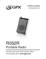 Preview for 6 page of GPX R052R User Manual