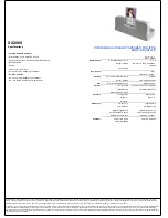 Предварительный просмотр 2 страницы GPX SA308S Specification Sheet