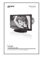 GPX TD1920 User Manual предпросмотр