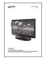 Preview for 1 page of GPX TD4022 User Manual