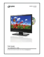 Предварительный просмотр 1 страницы GPX TDE1384B User Manual