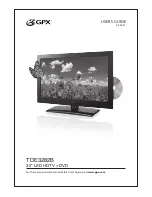 GPX TDE3282B User Manual preview