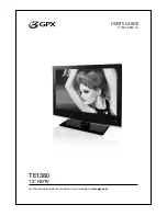 GPX TE1380 User Manual preview