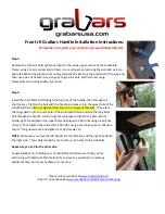 Grabars Front JK Handle Installation Instructions предпросмотр