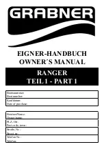 Preview for 1 page of grabner AT-GRA Owner'S Manual