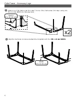 Предварительный просмотр 6 страницы Grace Company Cuite Accessory Legs Assembly & Use