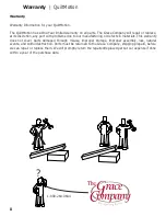 Preview for 2 page of Grace Company QuiltMotion Assembly Instructions Manual