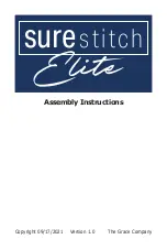 Grace Company surestitch Elite Assembly Instructions Manual preview