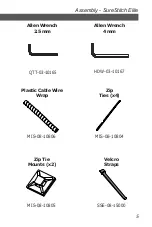 Предварительный просмотр 5 страницы Grace Company surestitch Elite Assembly Instructions Manual