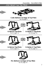 Предварительный просмотр 7 страницы Grace Company surestitch Elite Assembly Instructions Manual