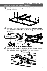 Предварительный просмотр 9 страницы Grace Company surestitch Elite Assembly Instructions Manual