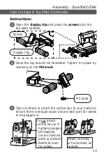 Предварительный просмотр 13 страницы Grace Company surestitch Elite Assembly Instructions Manual