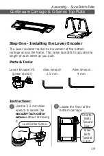 Предварительный просмотр 19 страницы Grace Company surestitch Elite Assembly Instructions Manual