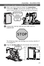 Предварительный просмотр 25 страницы Grace Company surestitch Elite Assembly Instructions Manual